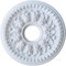 Stuckrosette Decke,Deckenrosette,PU Deckenleuchtenabdeckung Rund 26cm/35cm Weiß Dekorative Deckenventilator Lampenverkleidung,Wanddeko Wohnzimmer (35cm)