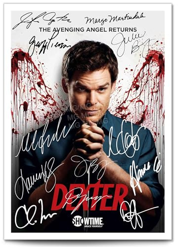 Memorabilia Dexter Cast Signed Autograph Signature A4 Poster Photo Print Photograph Artwork Wall Art Picture TV Show Series Season Gift Michael C Hall (A3 Poster Only)