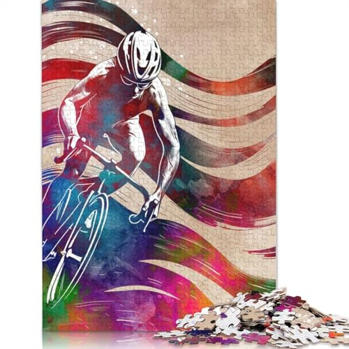 Puzzle mit 1000 Teilen für Erwachsene, ideal für den Radsport, ideal für pädagogisches Spiel, 1000 Teile (75 x 50 cm)