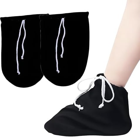 Bestevery 2 Stück Waschbar Gipszehenüberzug, Aus Gips Gipsschutz, Bein Gips Schutz, Gipsschutz Für Bein-Knöchel, Mit Verstellbarer Kordelzug, Für Fuß- Und Pflasterschutz (Non-fleece-lined)
