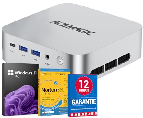 various Mini PC Computer, AMD Ryzen 7 6800H (8C/16T, bis zu 4.7GHz),16GB DDR5 512GB M.2 SSD Micro PC mit Windows 11 Pro | 4K Triple Display | Type-C | 2,5 Gigabit Ethernet | WiFi 6 | BT 5.2