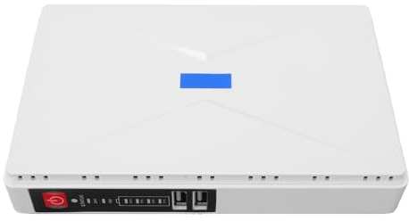 Bewinner Batterie de Secours Mini UPS, capacité de 8 800 MAh, Alimentation sans Interruption pour Routeur et Modem, Sortie POE USB DC, Blanc (Prise UE)
