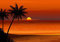 wandmotiv24 Fototapete Kinderzimmer Beach, Sonnenuntergang, L 300 x 210 cm - 6 Teile, Wanddeko, Wandbild, Wandtapete, Strand, Rot, Kaktus M0195