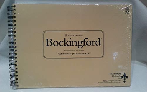 R K Burt Bockingford Watercolour Paper pad Hot Pressed Fat pad 25 Sheets (A3)