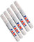 Longzhuo 5 pezzi, colore bianco, pennarello per pneumatici, per auto, impermeabile, per moto, pedali, pneumatici