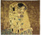 Belgian Tapestries gewebter Wandbehang Gobelin Der Kuss nach Gustav Klimt 70 x 65 cm