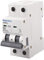 Heschen Disjoncteur miniature HSB6C, courant 32 A, 2 pôles, type C, capacité de coupure 6 kA, montage sur rail DIN