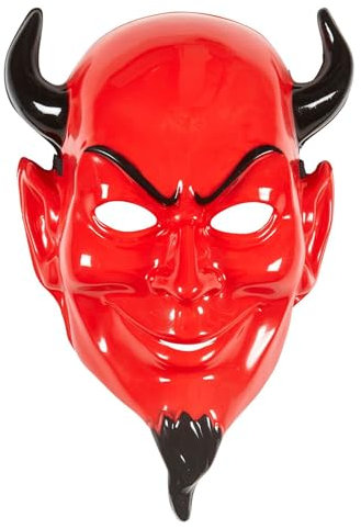 W WIDMANN MILANO Party Fashion 86861 - Maske Teufel, Horror, Satan, Halloween, Karneval, Mottoparty