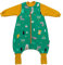 schlummersack Baby Schlafsack mit Füßen Bio Baumwolle Winter 3.5 Tog 70 cm Waldtiere | Schlafsack mit Beinen und verlängerten Bündchen für Körpergröße von 70-80cm | Winterschlafsack Baby mit Ärmel