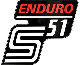 MZA Klebefolie SeitendeckelS51 ENDURO - Rot