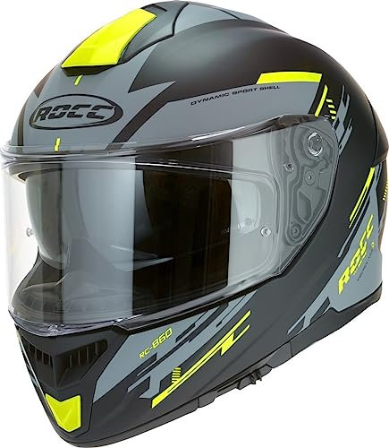 ROCC 861 Helm (Black Matt/Fluo,L (59/60))