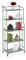 Relaxdays Standregal, Stahl, HxBxT: 133 x 56 x 28 cm, Regal Küche & Bad, 5 Gitterablagen, Metallregal stehend, Mint