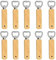 Ouvre-Bouteilles 10 Pièces Décapsuleurs avec Poignée en bois Personnalisés Ouvre Bouteille de Bière pour la Maison Cuisine Bar Cadeau Anniversaire Homme