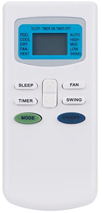 La télécommande de Remplacement AULCMEET GYKQ-03 est Compatible avec Les climatiseurs DELONKI PACC100E 5515110411 PACC120E TCL A/C GYKQ-03 KFRD-35GW/BR KFRD-35GW/G4 433 MHz