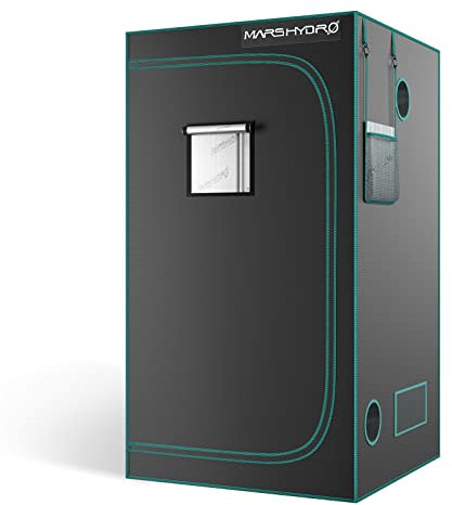 Mars Hydro Growbox Grow Tienda Set 100 x 100 x 180 cm Anti-Reflective luftig Resistente al Agua para Grande Plantas