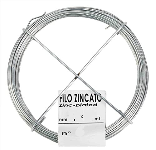 nextradeitalia 30PZ Filo Cotto ZINCATO N. 2 MM 0,7 Lunghezza 40 MT