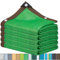 SDLLG Sonnenschutznetz mit Ösen aus HDPE Grün-B 1x1m Sonnensegel mit 90% Schattierwirkung Schattennetz Garten UV-Schutznetz Atmungsaktiv Windschutznetz Stall für Picknick, campen Anpassbare