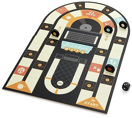 balvi Brettspiel Jukebox Hits Farbe Mehrfarbig Das Gänsespiel in Einer musikalischen Version Aus Holz