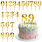 Aster 20 Stück 0~9 Ziffern Tortenaufleger, Happy Birthday Tortendeko, Acryl Gold Zahlen Cake Topper, DIY Geburtstag Zahl Kerzen für Jeden Alters Hochzeitsparty Party Jubiläum
