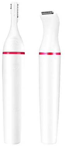 4-in-1-Haarschneider für Damen, Nase, Augenbrauen, Bikini-Rasierer mit Abnehmbarem Schneidkopf und Waschbarem Design, Trocken und Nass, Doppelter Verwendungszweck, Leicht und