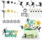 Radsocken 38Pcs Football Cake Toppers, Football Cake Decorations for Boys,Soccer Birthday Topper Kids Football Cupcake Topper Set,Birthday Cake Decorations for Football Theme Party Decoration Supplies