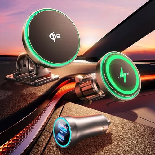 LISEN 15 W para soporte de teléfono móvil Cargador Magsafe