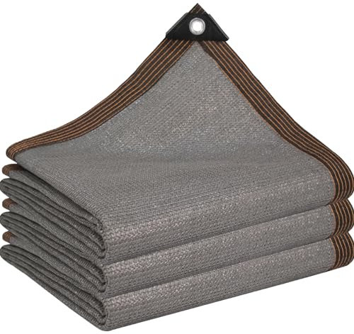 DGSFES Gris Filet d'ombrage Filet Protection Solaire,85% UV Voile d'ombrage Rectangulaire Respirante 4X6m Toile d'ombrage avec Oeillets pour Pergola Terrasse Serre Jardin Potager