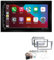 ESX VMX700DAB 2-DIN Autoradio kompatibel mit Wireless Apple CarPlay Android Auto Bluetooth DAB+ passend für Opel Tigra Twintop 2004-2009 matt-Chrome