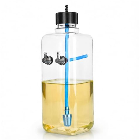 equlup RC bränsletank, transparent plastmotor bensin bränsletank delar fjärrkontroll modelltillbehör för RC flygplan flygplan (500 ml)