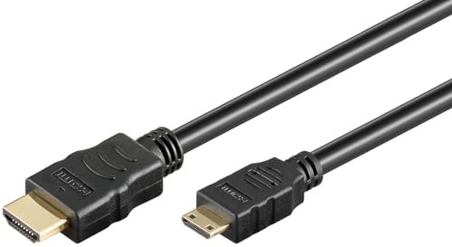 goobay Câble Micro HDMI vers HDMI 2.1 Ultra Haute Vitesse Câble HDMI 8K @ 60 Hz, 4K @ 120 Hz à 48 Gbits/Dolby Atmos/HDR eARC/GoPro, Canon, Sony, Raspberry Pi 4 et Pi 5/3 m / 74434