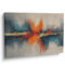 Generisch Abstrakte Bilder Leinwand 30x20 cm - Wandbilder Wohnzimmer Modern Ölgemälde auf Leinwand, Wanddeko Wohnzimmer Kunstdruck auf Leinwand - Dripping Twilight – Rosa – Gelb – Schwarz