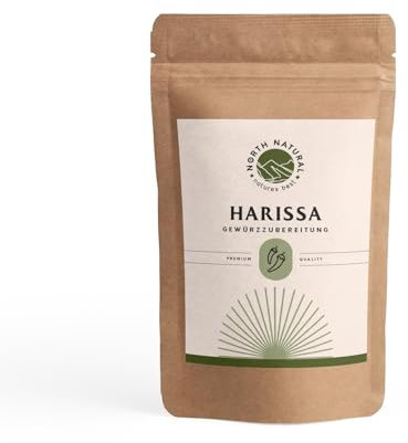 Harissa Gewürzzubereitung | North Natural | Traditionelle Afrikanische Gewürzmischung | Harissa Paste | Glutenfrei | 100g