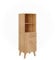 Vicco Armoire Midischrank Lucie, Bambou, 40x124cm