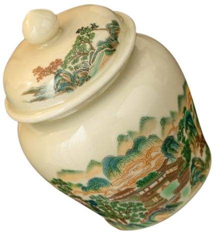 Cabilock Multifunktionaler Behälter Für Losen Tee Luftdichte Keramik-teegläser Zur Aufbewahrung Von Kaffee Und Küche Im Vintage-Stil