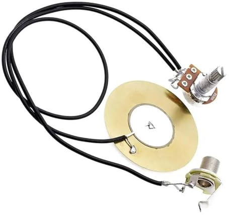 Pastilla Piezoeléctrica Transductor Piezoeléctrico De 50 Mm Para Guitarra Amplificador Precableado Con Salida De 6,35 Mm Para Guitarra Acústica Y Ukelele
