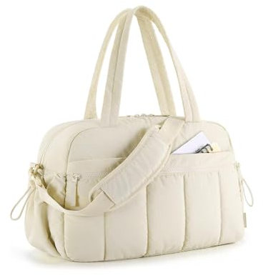 EIMZU Puffer Reisetasche, Sporttasche mit Schuhfach, Puffer Tasche Gym Tasche Damen Mädchen, Weekender Travel Bag Handgepäck Gym Bag, für Fitness Schwimmen Arbeit, Sauna