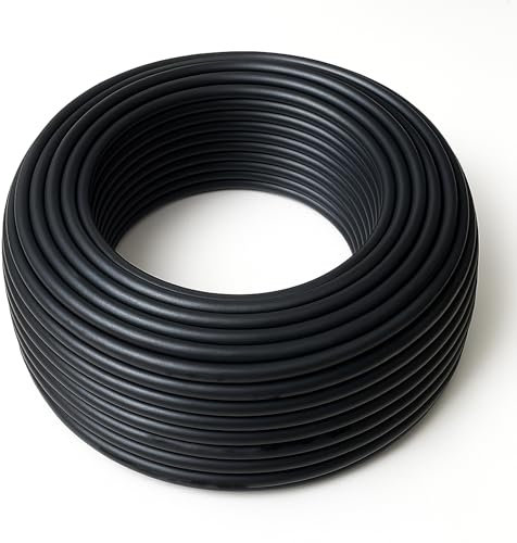 TAMS® Verlegerohr für Bewässerung 100m Flexibles PE-Rohr für Gartenbewässerung UV-beständig & temperaturresistent (16 mm)