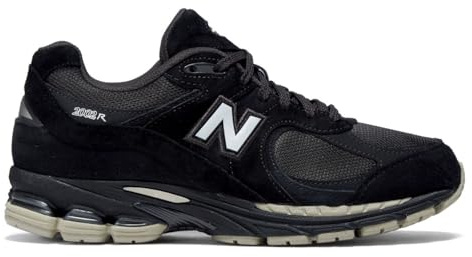 NEW BALANCE Mens 2002 Sneaker, Black and White, 11 UK
