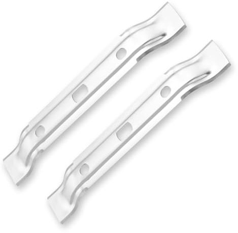 2x Messerklingen Mähroboter passend für Stihl Mähroboter iMOW RMI 422 und 522– Ersatzmesser für Viking MI 422 Edelstahl Rasenmäherklingen, 20 cm, Silber