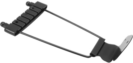 Metall Gitarren-Trapezbrücke Ersatz, 6-saitig für Jazzgitarren | Inklusive passender Schrauben, verstellbarer verchromter Stegsattel, rostbeständiges leichtes Design