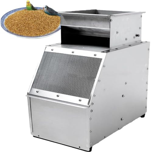 Winnower Maschine zur Getreidereinigung – Elektrischer Edelstahl mit einstellbarer Drehzahlventilator für Hirse und verschiedene Körner, 60–80 kg/Stunde