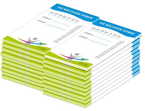 PRICARO Terminblock für Ärzte und Mediziner Vital und Fit (20er Pack)