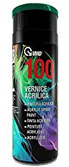 VMD - 100 botes de pintura acrílica en aerosol de colores RAL Professional de 400 ml, aptos para todo tipo de pintura, madera, plástico, metal, hierro, aluminio y bronce (6009 verde ABETE)