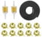 Benzinschlauch Kit,inkl 2 Meter Ø 5mm Kraftstoffleitung + 2 Stück 8mm Benzinfilter + 10 Stück Schlauchschellen,Kraftstofffilter Schlauch Kit für Pkw Auto Motorrad Rasenmäher Roller