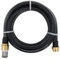 vidaXL Tuyau d'Aspiration avec Raccords en Laiton Pompe de Jardin Tuyau d'Arrosage Installations d'Eau Domestique Filtres à Eau Noir 1,1 4 m PVC