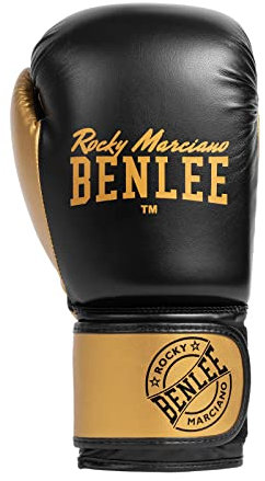 BENLEE Boxhandschuhe aus Kunstleder Carlos 14 oz, Black/Gold