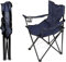 HUOLE Chaise de Plage, Jardin Chaise de Camping Pliante Enfant, Fauteuil Pliable Portable Petite Taille Chaise de pêche Pliante avec Porte-gobelet,Bleu marine-1PC
