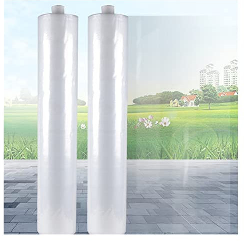 WIGING Film Plastique De Serre Transparent, Film De Serre en Polyéthylène Résistant Aux UV, Film Végétal De Jardin De Serre Facile À Installer((WxL) 5x8m)