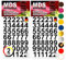 MDS Brand Design 2cm Zahlen Aufkleber | Selbstklebende Klebezahlen | Vinyl Hausnummern zum Aufkleben für Briefkasten, Mülltonnen Aufkleber, Buro Aufkleber, Zahlen für Außen & Innen Peel (Schwarz)