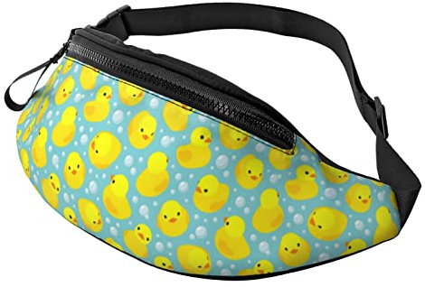Gelbe Gummi-Enten, modische, lässige Fanny-Hüfttasche für Männer und Frauen, verstellbare Gürtel-Hüfttasche für Reisen, Wandern, Radfahren, Laufen, Festival, Rave